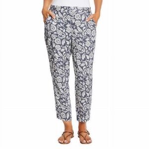2 for $20 sale: Jessica Simpson blue pull on Paisley floral cropped lounge pants